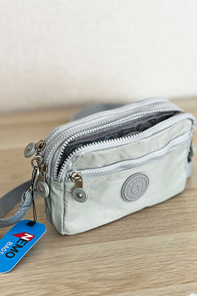 NEMO BAGS Ice Color Unisex Wallet, 4 Compartments, Phone Holder, Crinkle Fabric, Cross Strap Shoulder Bag, 20X12Cm