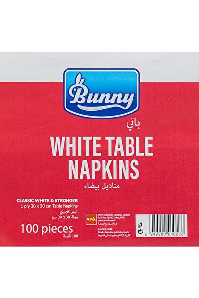 Generic مناديل باني سادة من طبقة واحدة، 100 قطعة