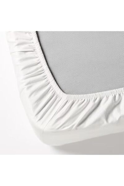 Generic BYFT Orchard Exclusive (White) King Fitted Sheet (Set of 1 Pc) Cotton...