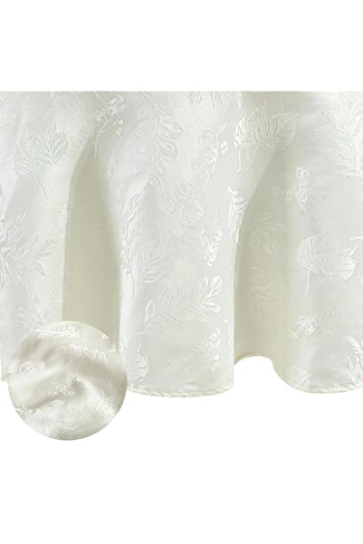 Generic مفرش طاولة أنيق من Elrene Home Fashions بتصميم أوراق الشجر المنسوجة م...