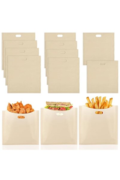 Generic أكياس محمصة، عبوة من 10 قطع، 3 أحجام، أكياس محمصة قابلة لإعادة الاستخ...