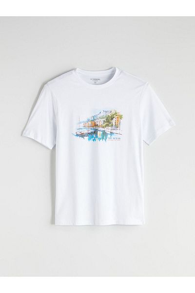 LC Waikiki Quality Parts from Celebi Store |   Crew Neck Printed Combed Cotton Men's T-Shirt