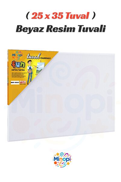 Minopi 25x35 Tuval Beyaz Resim Tuvali Beyaz Tuval Resim Hobi Sanat