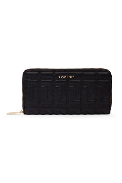 Lavie Luxe Women's Quina25 Long zip around wallet (Black)