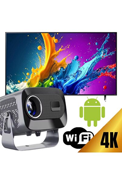 AMYMAT Videoproiector Smart LED Premium AMYMAT, Android 13, 4K UltraHD