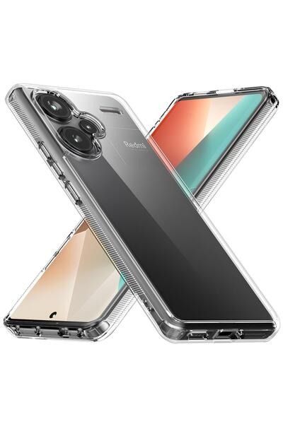SHOWLIGHT Xiaomi Redmi Note 13 Pro Plus 5G Uyumlu Renksiz Silikon Şeffaf Tele...
