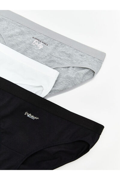 LC Waikiki Selecții strălucitoare de la Shining Store | Pachet de 3 slipuri de bikini imprimate