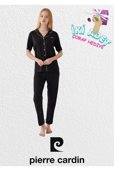 Pierre Cardin Women's Cotton & Modal Boxed Short Sleeve Pajama Set L1.Pc.7715.001