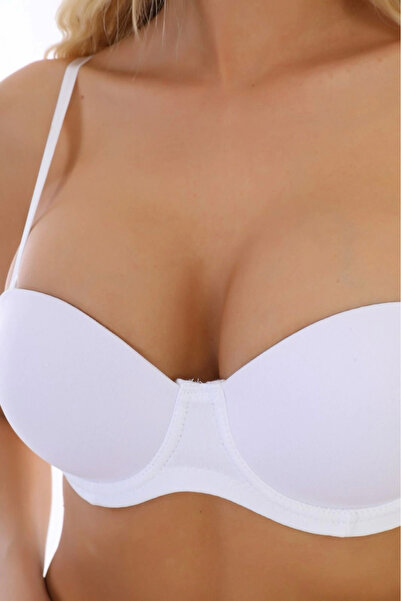 Modestia Nurteks 192 Unpadded Strapless Bra - Ecru - 85B
