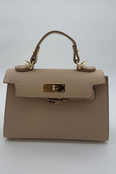 Silblack Women's Knitted Chain Strap Hand and Shoulder Bag - Key Lock Detailed