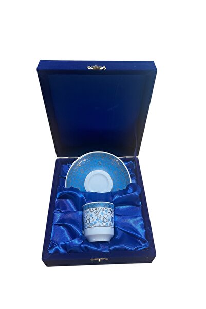 ÅLÅ OTANTİK HEDİYELİK طقم فنجان واحد مع صندوق مخملي