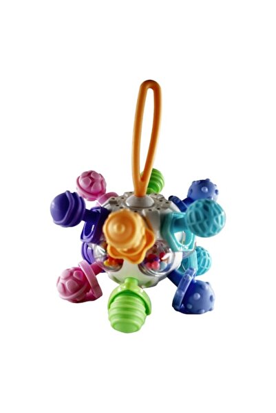 Mixbo Minge interactivă pentru bebeluși Mixbo, pentru dentiție, mâner portoca...