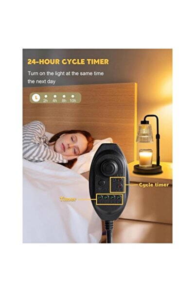 Kardett Lamp, table lamp Scented Candle Warmer with Timer, wax melting