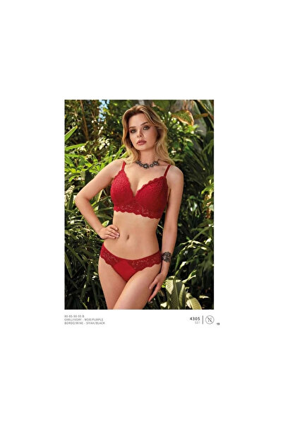 Modestia طقم حمالة صدر داعمة من نورتيكس 4305 - أسود - 85