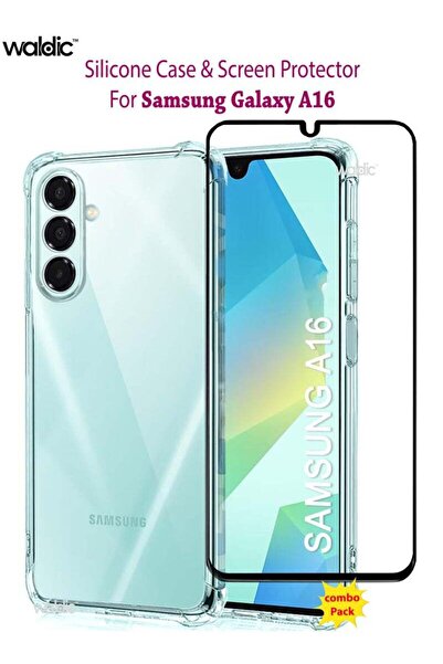 Generic COMBO OFFER Samsung Galaxy A16 Case with Tempered Screen Protector Ga...