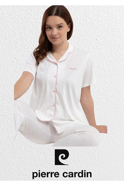 Pierre Cardin Women's Cotton & Modal Boxed Short Sleeve Pajama Set L1.Pc.7715.001