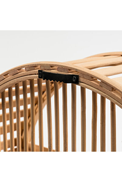 GOGOWOOD Oval 3 Raflı Bambu Raflık - Oval Bambu Duvar Rafı – Doğal ve Şık Dekoratif Raf