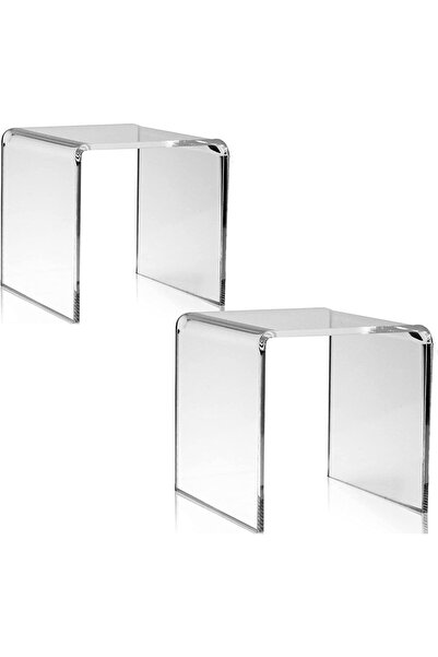 Mikasso Şeffaf Pleksi Yükseltici Sergileme Standı 8x8 Cm Banyo Mutfak Düzenle...