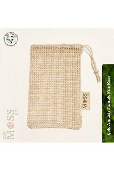 THE MOSS CO. The Moss Co. %100 Pamuk Çok Amaçlı File Kese 12x15 cm