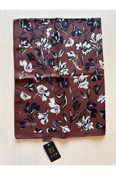 ZER Floral Motif Floral Patterned Special Design Shawl