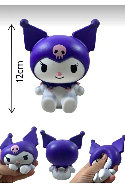 Ailenizin Oyuncakçısı Büyük Boy Sık Bırak 12cm - Kuromi Sukuşi Mor - Kuromi S...