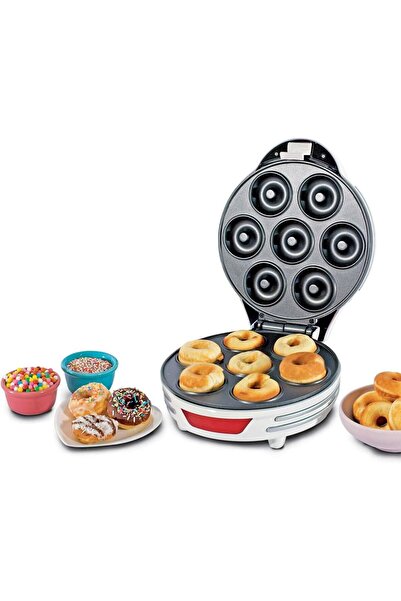 ARIETE Electric Donut Maker With Non Stick Plate, Safety Lock, 700W, 7 Donuts at a Time