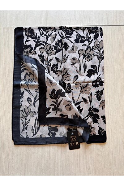 ZER Floral Motif Floral Patterned Special Design Shawl