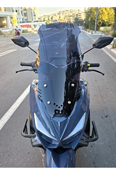 MOTOCAM Küba Newcity 125 Siperlik Ön Cam 2023-2025 Model 65cm Siyah Renkli 4m...
