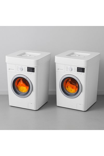 NY HOME Detergent Box 3.5 Liter Capacity Storage Box Bathroom Organizer 2 Pieces