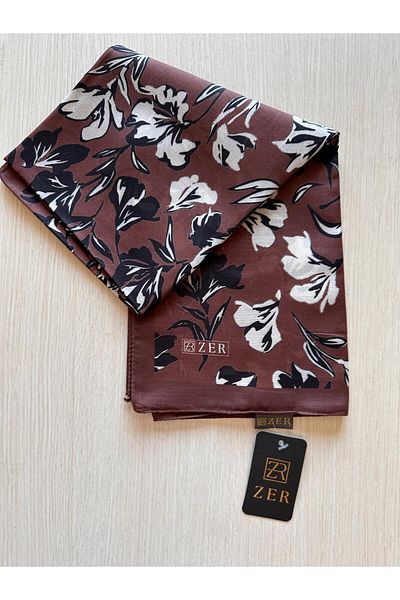 ZER Floral Motif Floral Patterned Special Design Shawl