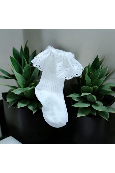 ÖZKARDEŞLER BABY Özkardeşler Baby Baby and Kids Socket Lace Socks