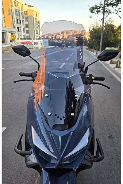 MOTOCAM Küba Newcity 125 Siperlik Ön Cam 2023-2025uyumlu Model 75cm Füme Renk...