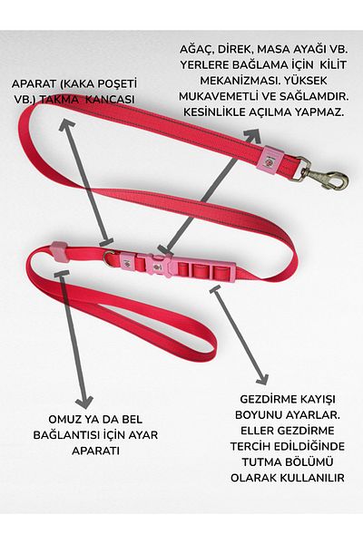CARAMELOS Hands-Free Hands-Free Dog Walking Strap- Dog Walking Strap - Hands Free- Dog Walking Leash