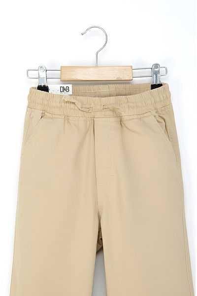 DMB BOYS & GIRLS Çaren Kids - Boys' Pants- Elastic Waist Double Pocket Cotton Pants- Boys' School Pants