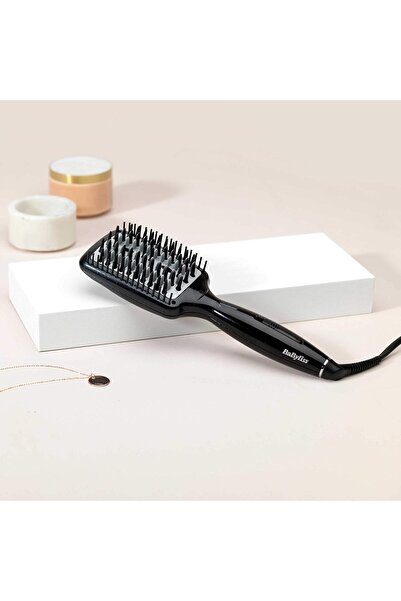 BABYLİSS Hot Star Brush 3D Tech - Professional Heated Straightening Brush (HSB101SDE)