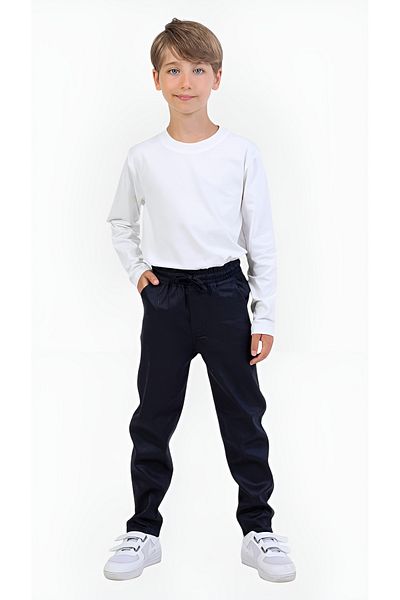 DMB BOYS & GIRLS Çaren Kids - Boys' Pants- Elastic Waist Double Pocket Cotton Pants- Boys' School Pants