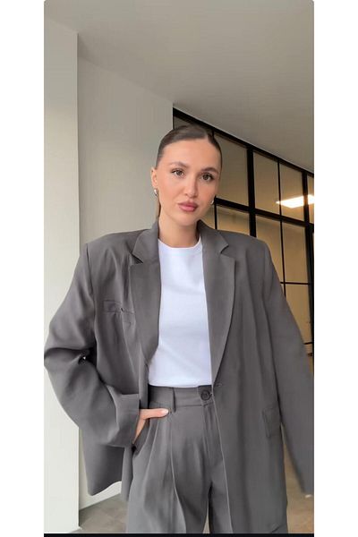 SHOP MY Team Anthracite Jacket High Waist Pants