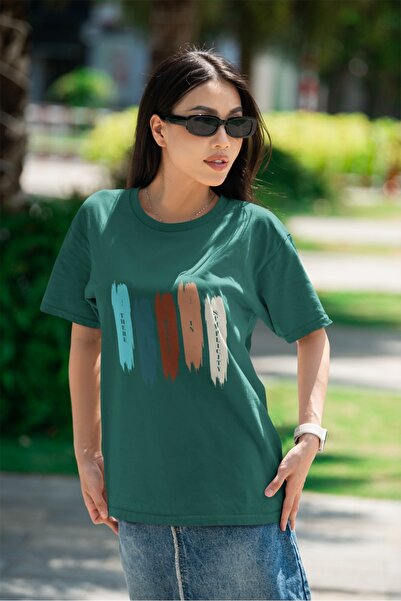 ArtYus TRIOCĂ CU MÂNĂ SCURTĂ CU Gât rotund, imprimat prin transfer, cu textul...