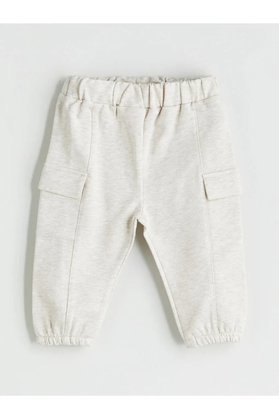 LC Waikiki Lcw Baby Brown Printed Baby Boy Jogger Pants and Sweatshirt 2-Pack