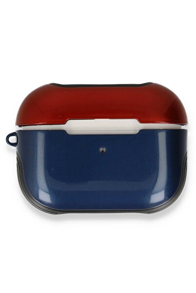 CepteToptan Myt09 AirPods 3 (3Rd Generation) 3in1 Case - Navy Blue-Red