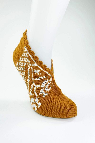 PRATİKOBA Hand Knitted Winter Stylish Women's Wool Booties D12