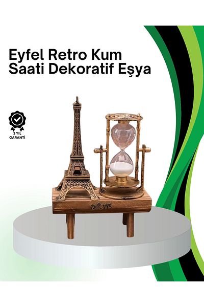 Kanonik Education Decorative Hourglass – Wooden Material, Gift Table Accessory