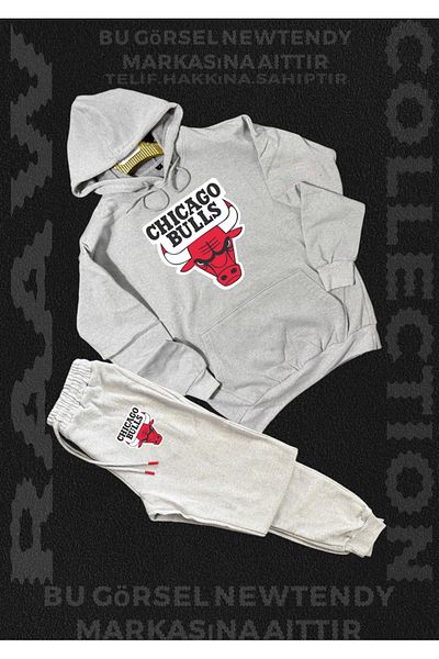 Minikelya Chicago Bulls Black Hooded Sweatshirt and Sweatpants Set – Unisex Sports & Casual