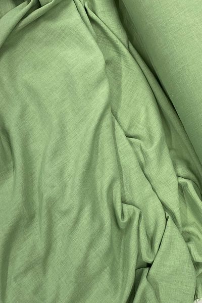 PRATİKOBA Linen Fabric - Organic Fabric - Curtain Fabric - Thin Linen - Fabric Cover for Clothes Green 75