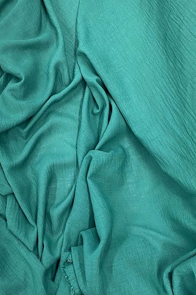 PRATİKOBA Linen Fabric - Organic Fabric - Curtain Fabric - Thin Linen - Fabric Cover for Clothes Dark Green