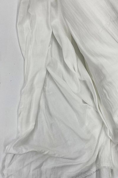 PRATİKOBA Multi-Purpose Muslin Cotton Baby Cover and Blanket Fabric Muslin Cloth Off White 11