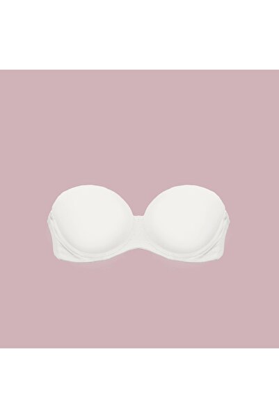 Nurteks 1590 Double Padded Two Sizes Enlarging Strapless Bra