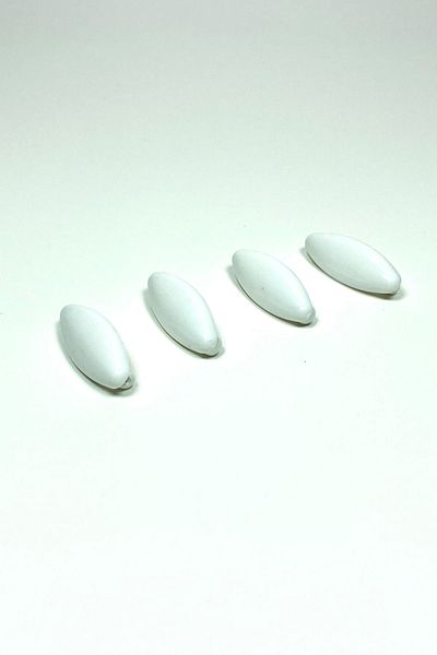 PRATİKOBA 4 Pieces Plastic Safety Scarf and Shawl Pin White 4 cm