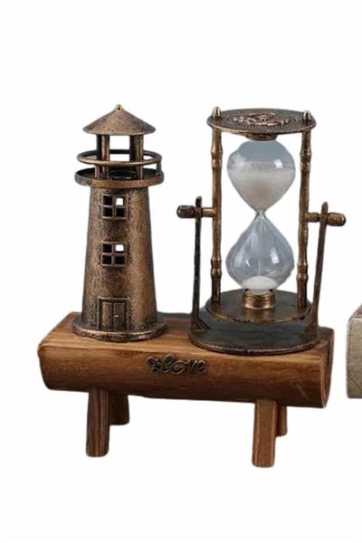 Kanonik Education Decorative Hourglass Lighthouse Retro Table Gift
