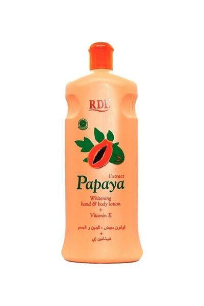 RDL لوشن تبييض اليدين والجسم بالبابايا البرتقالي 600 مل